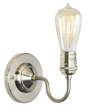  WS157BPNRT6B - Wall Sconce Retro Polished Nickel E26 Edison Bulb 60W